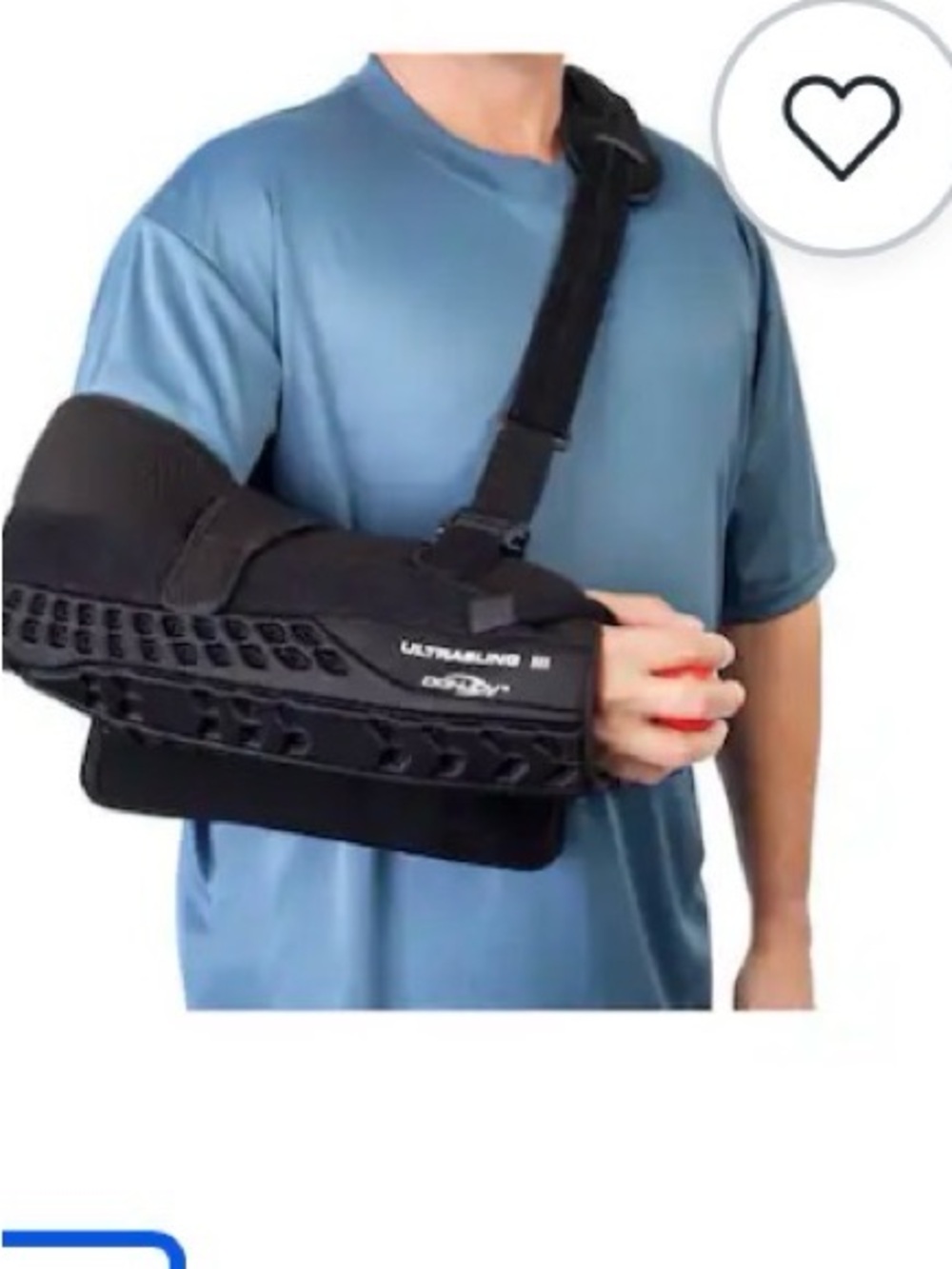 Donjoy Ultrasling Black Shoulder Sling and support